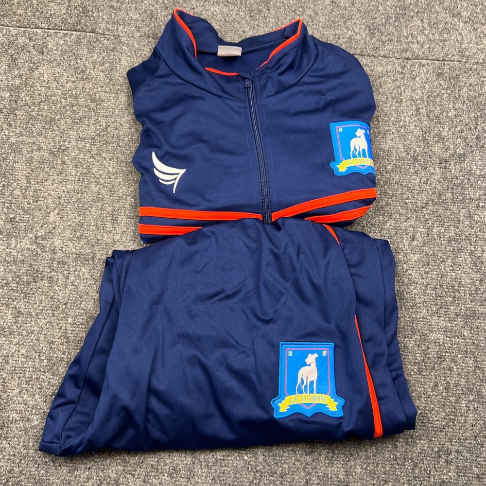 Ted Lasso AFC Richmond Track Suit Set XL Spirit Halloween Cosplay Blue Navy - Picture 3 of 16